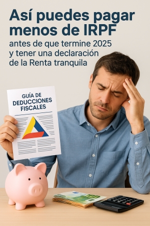 Así puedes pagar menos de IRPF antes de que termine 2025 y tener una declaración de la Renta tranquila